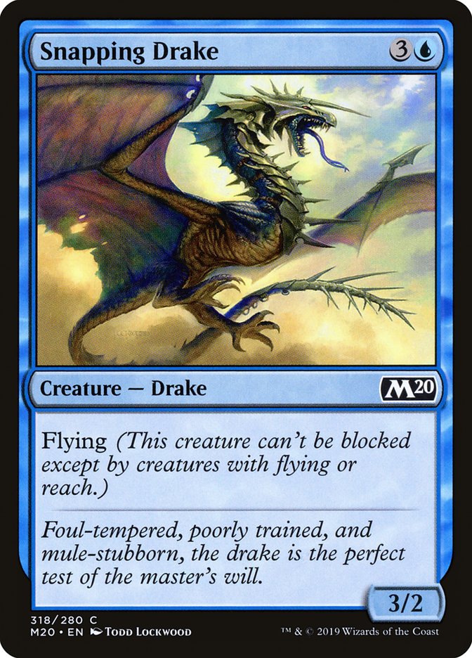 Snapping Drake [Core Set 2020] - Magic: The Gathering - Card Brawlers | Quebec | Canada |