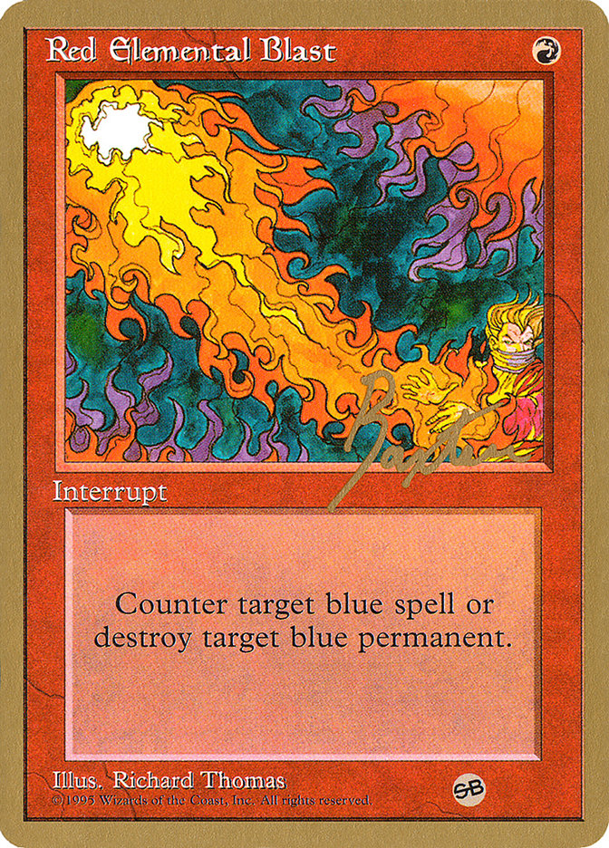 Red Elemental Blast (George Baxter) (SB) [Pro Tour Collector Set] - Magic: The Gathering - Card Brawlers | Quebec | Canada |