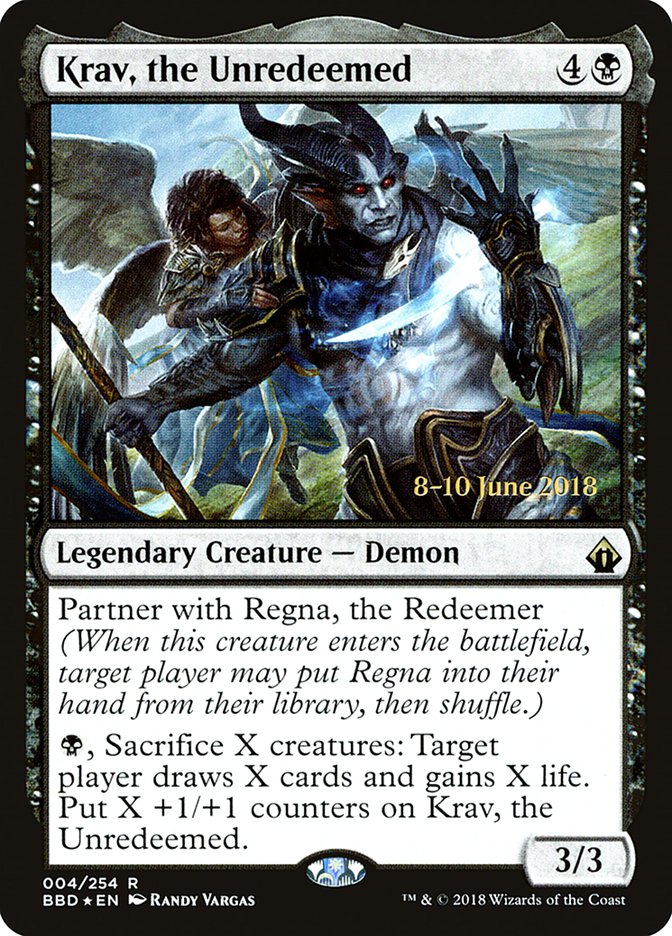 Krav, the Unredeemed [Battlebond Prerelease Promos] - Magic: The Gathering - Card Brawlers | Quebec | Canada |