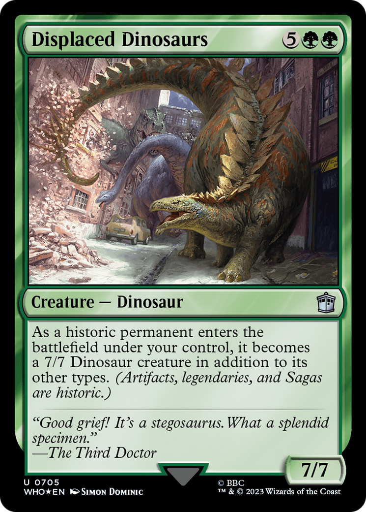 Displaced Dinosaurs (Surge Foil) [Doctor Who] - Magic: The Gathering - Card Brawlers | Quebec | Canada |