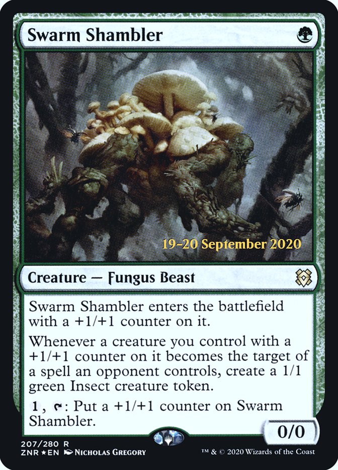 Swarm Shambler [Zendikar Rising Prerelease Promos] - Magic: The Gathering - Card Brawlers | Quebec | Canada |