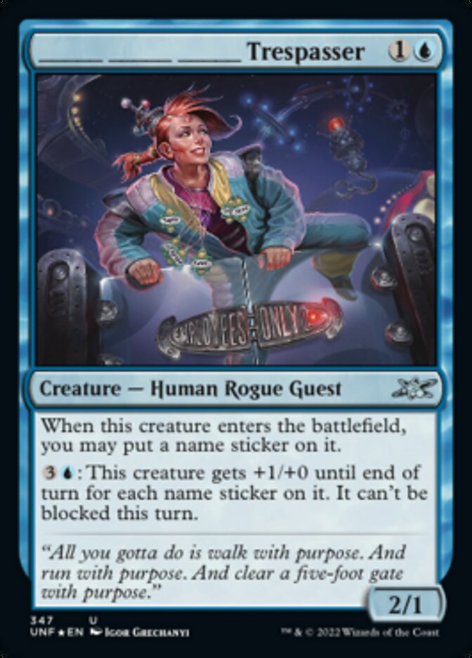 _____ _____ _____ Trespasser (Galaxy Foil) [Unfinity] - Magic: The Gathering - Card Brawlers | Quebec | Canada |