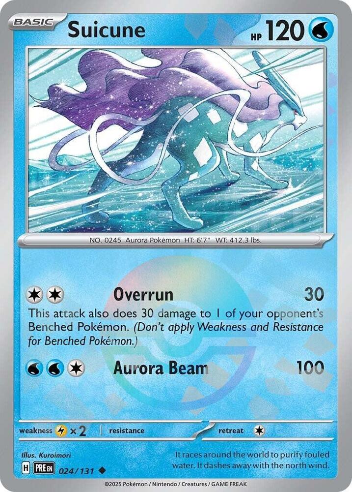 Suicune (024/131) (Poke Ball Pattern) [Scarlet & Violet: Prismatic Evolutions] - Pokémon - Card Brawlers | Quebec | Canada |