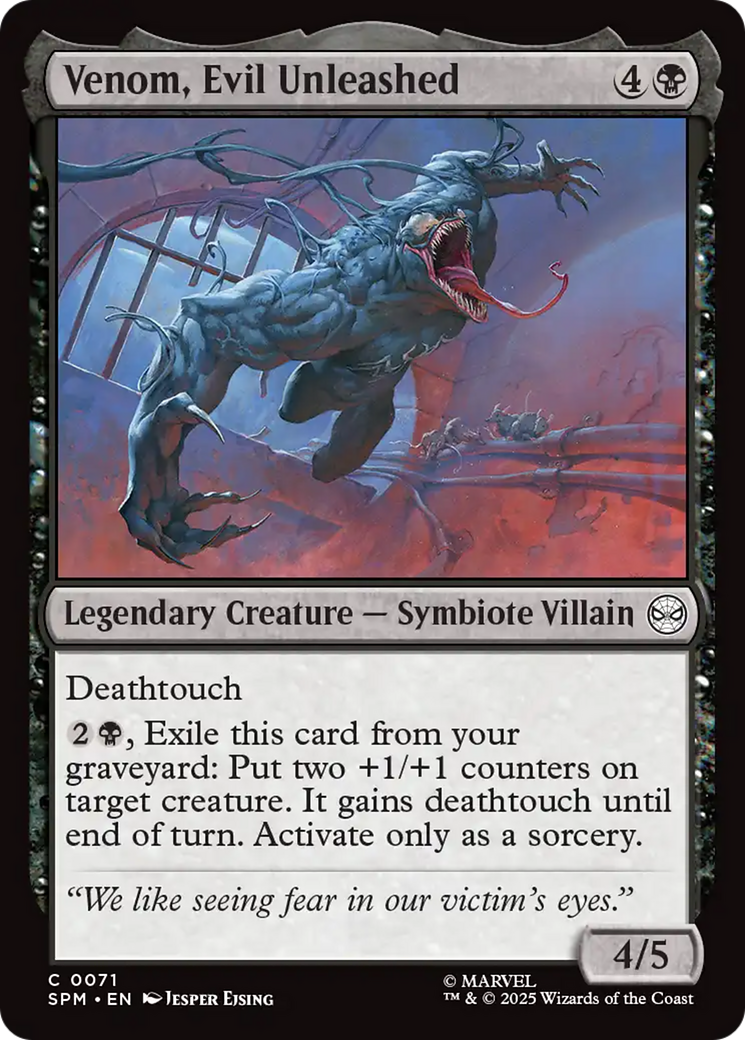 Venom, Evil Unleashed [Marvel's Spider-Man] - Magic: The Gathering - Card Brawlers | Quebec | Canada |