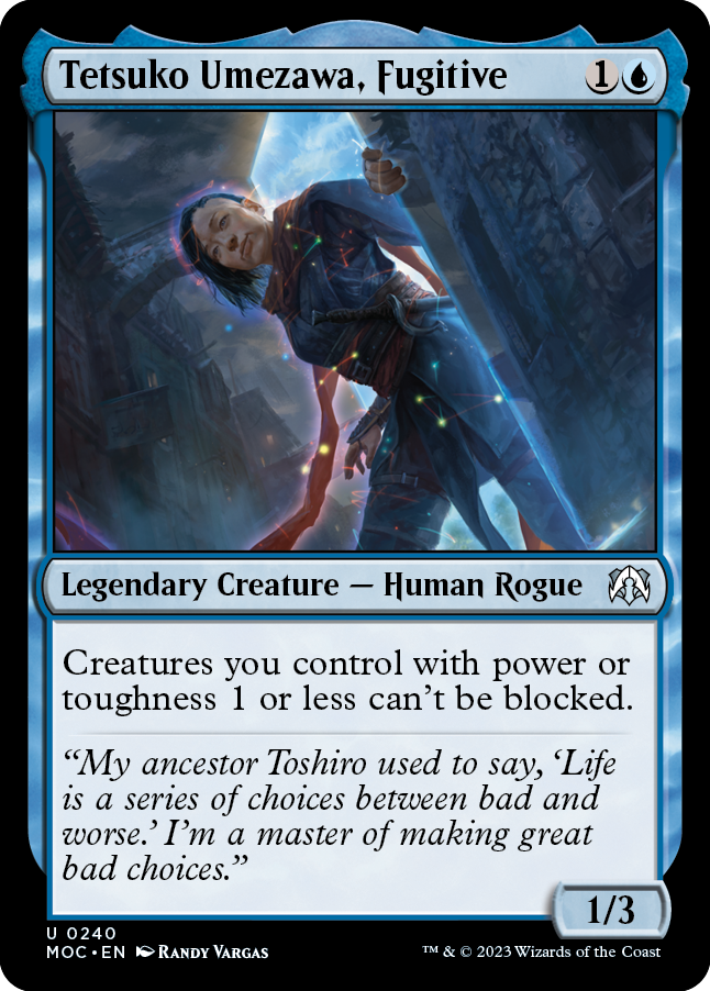 Tetsuko Umezawa, Fugitive [March of the Machine Commander] - Magic: The Gathering - Card Brawlers | Quebec | Canada |