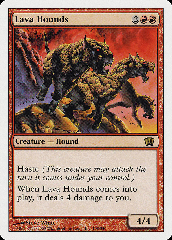 Lava Hounds [Eighth Edition] - Magic: The Gathering - Card Brawlers | Quebec | Canada |