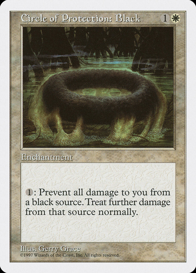 Circle of Protection: Black [Fifth Edition] - Magic: The Gathering - Card Brawlers | Quebec | Canada |