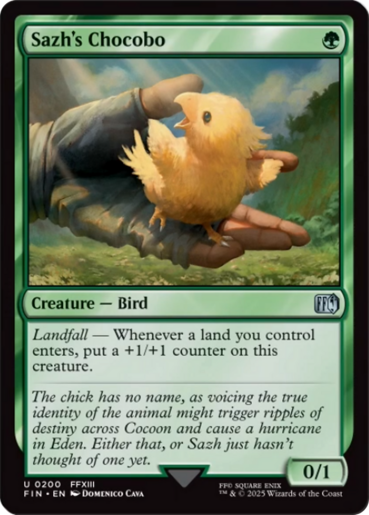 Sazh's Chocobo [FINAL FANTASY] - Magic: The Gathering - Card Brawlers | Quebec | Canada |
