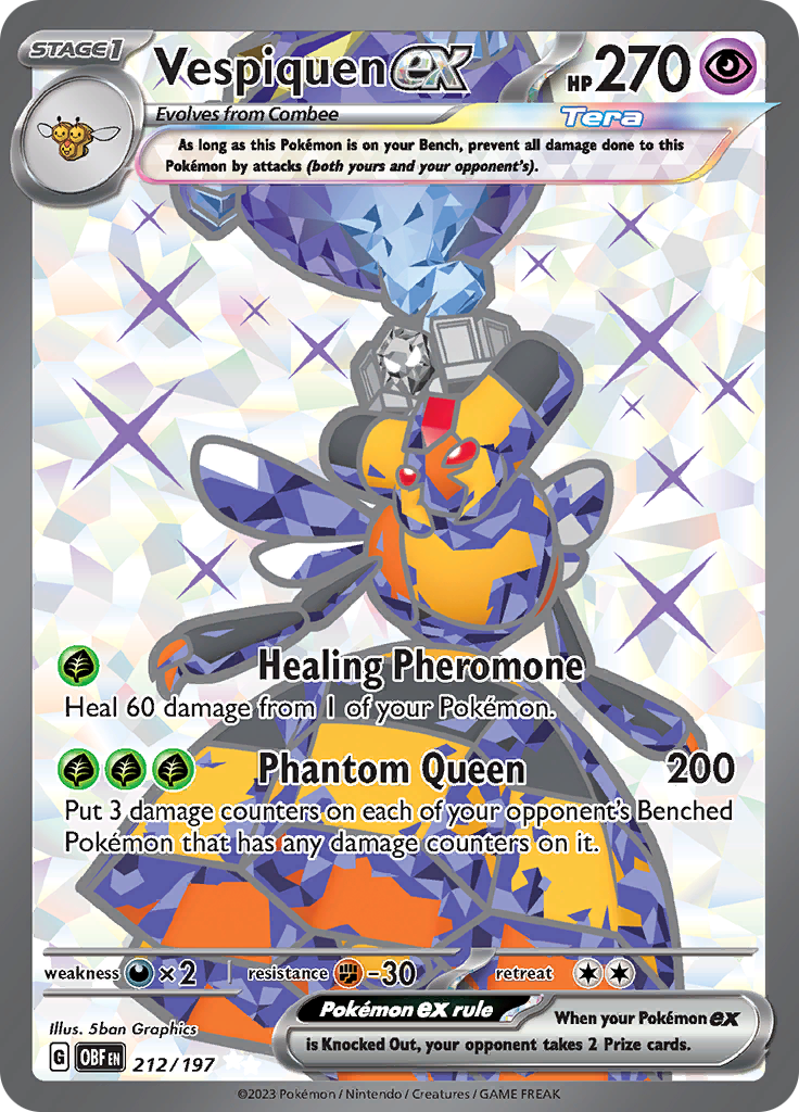 Vespiquen ex (212/197) [Scarlet & Violet: Obsidian Flames] - Pokémon - Card Brawlers | Quebec | Canada |