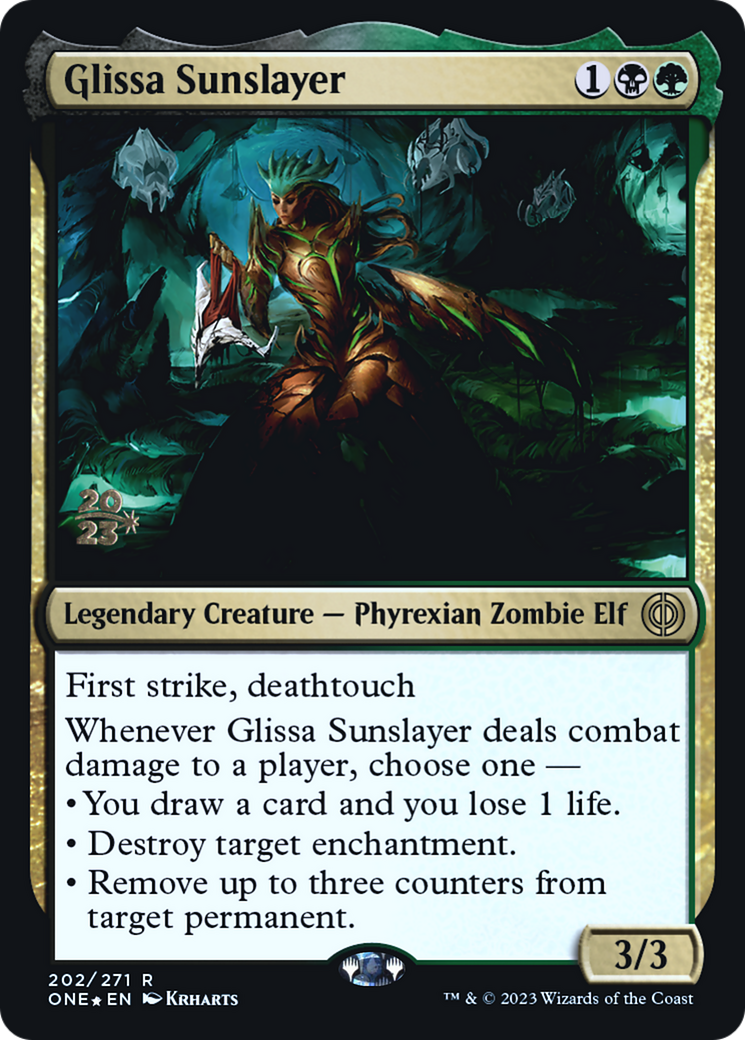 Glissa Sunslayer [Phyrexia: All Will Be One Prerelease Promos] - Magic: The Gathering - Card Brawlers | Quebec | Canada |