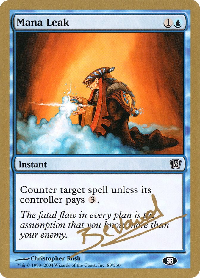 Mana Leak (Manuel Bevand) (SB) [World Championship Decks 2004] - Magic: The Gathering - Card Brawlers | Quebec | Canada |