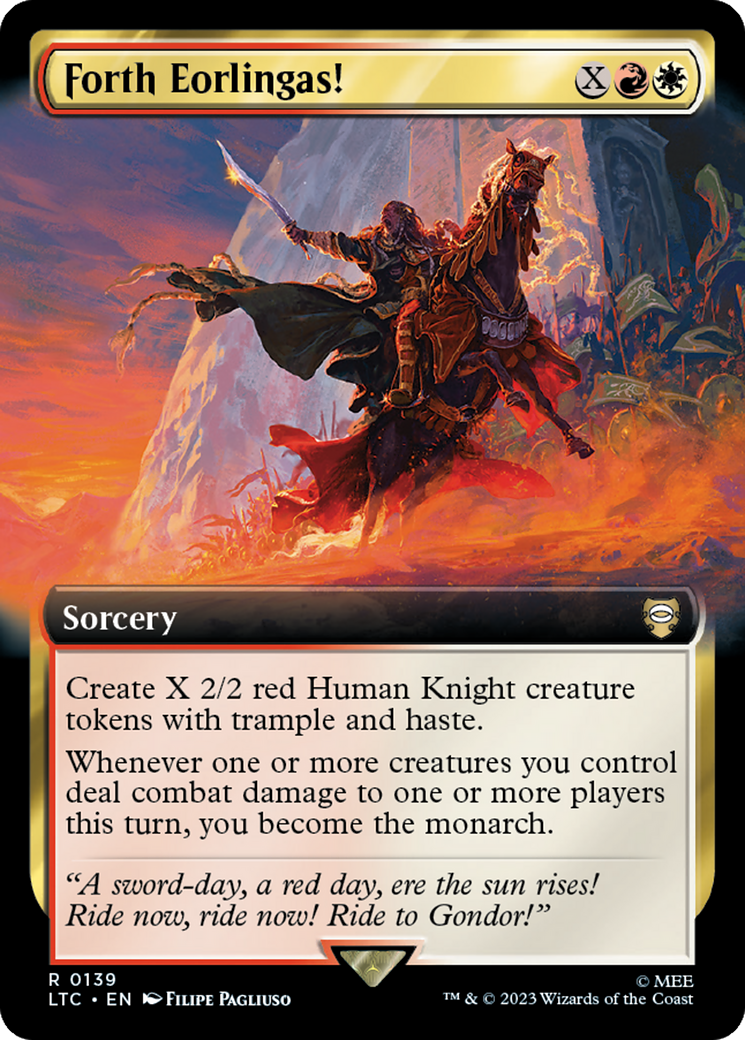 Forth Eorlingas! (Extended Art) [The Lord of the Rings: Tales of Middle-Earth Commander] - Magic: The Gathering - Card Brawlers | Quebec | Canada |