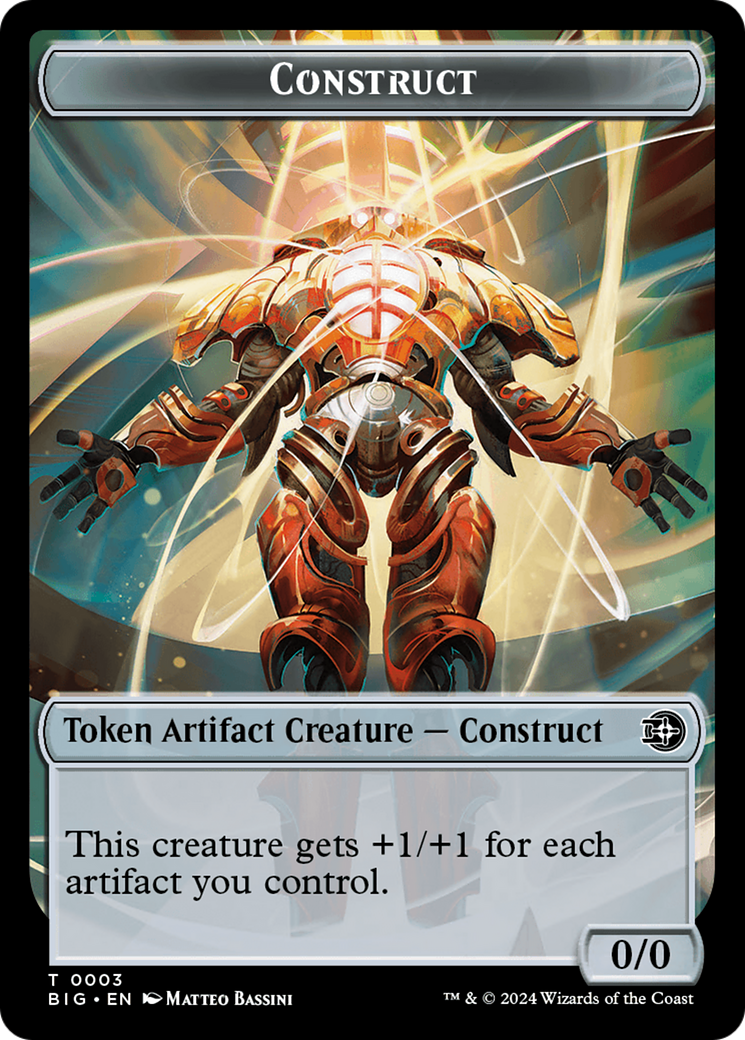 Mercenary // Construct Double-Sided Token [Outlaws of Thunder Junction Tokens] - Magic: The Gathering - Card Brawlers | Quebec | Canada |