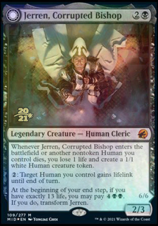 Jerren, Corrupted Bishop // Ormendahl, the Corrupted [Innistrad: Midnight Hunt Prerelease Promos] - Magic: The Gathering - Card Brawlers | Quebec | Canada |