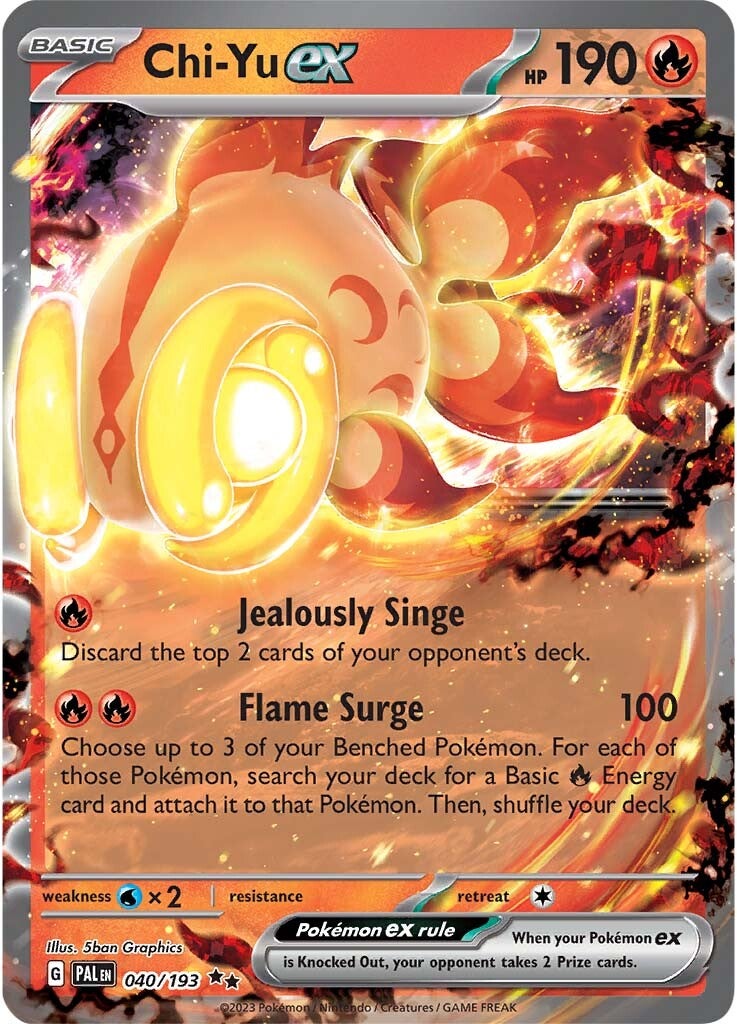 Chi-Yu ex (040/193) [Scarlet & Violet: Paldea Evolved] - Pokémon - Card Brawlers | Quebec | Canada |
