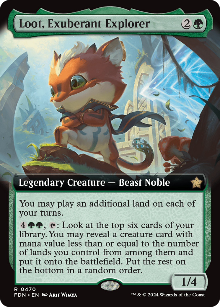 Loot, Exuberant Explorer (Extended Art) [Foundations] - Magic: The Gathering - Card Brawlers | Quebec | Canada |