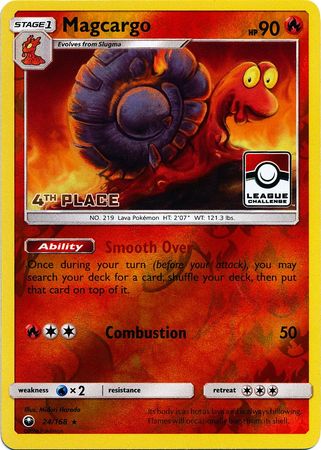 Magcargo (24/168) (League Promo 4th Place) [Sun & Moon: Celestial Storm] - Pokémon - Card Brawlers | Quebec | Canada |