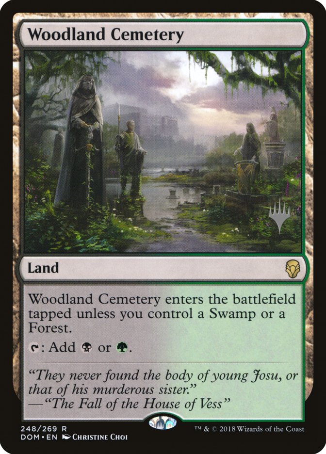 Woodland Cemetery (Promo Pack) [Dominaria Promos] - Magic: The Gathering - Card Brawlers | Quebec | Canada |