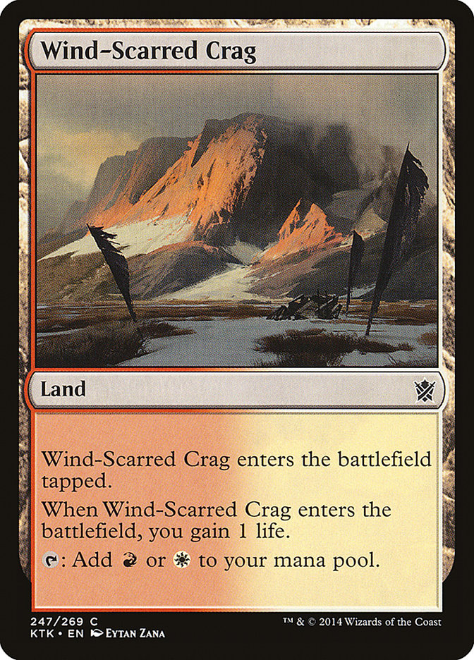 Wind-Scarred Crag [Khans of Tarkir] - Magic: The Gathering - Card Brawlers | Quebec | Canada |