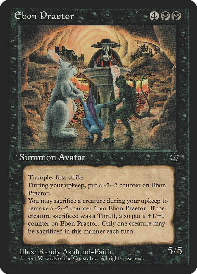 Ebon Praetor [Fallen Empires] - Magic: The Gathering - Card Brawlers | Quebec | Canada |