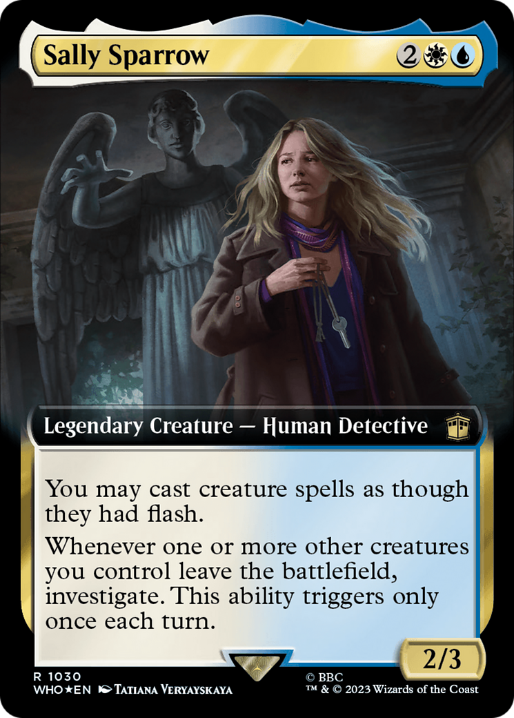 Sally Sparrow (Extended Art) (Surge Foil) [Doctor Who] - Magic: The Gathering - Card Brawlers | Quebec | Canada |