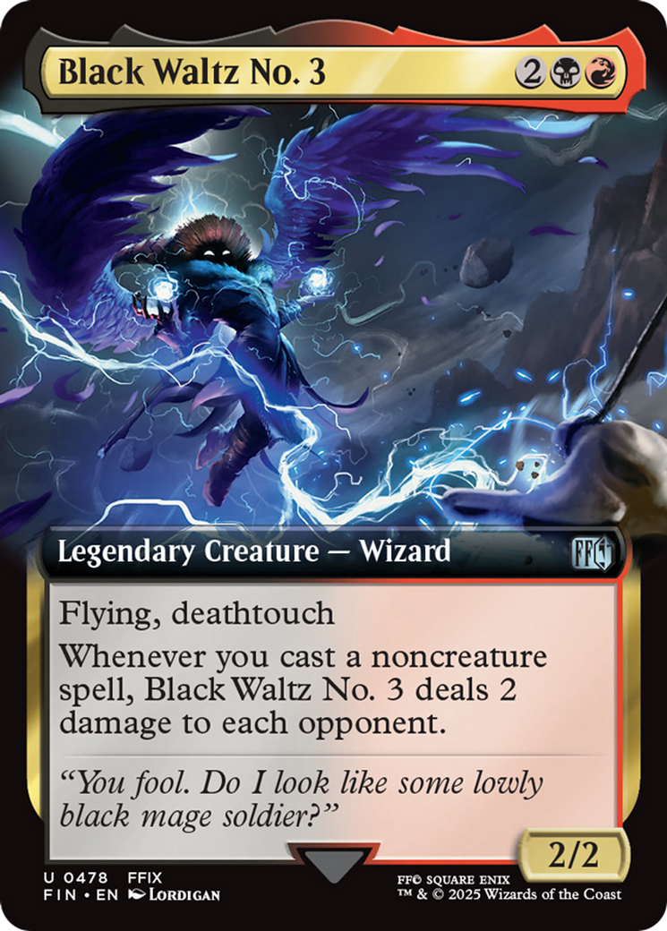 Black Waltz No. 3 (Extended Art) [FINAL FANTASY] - Magic: The Gathering - Card Brawlers | Quebec | Canada |