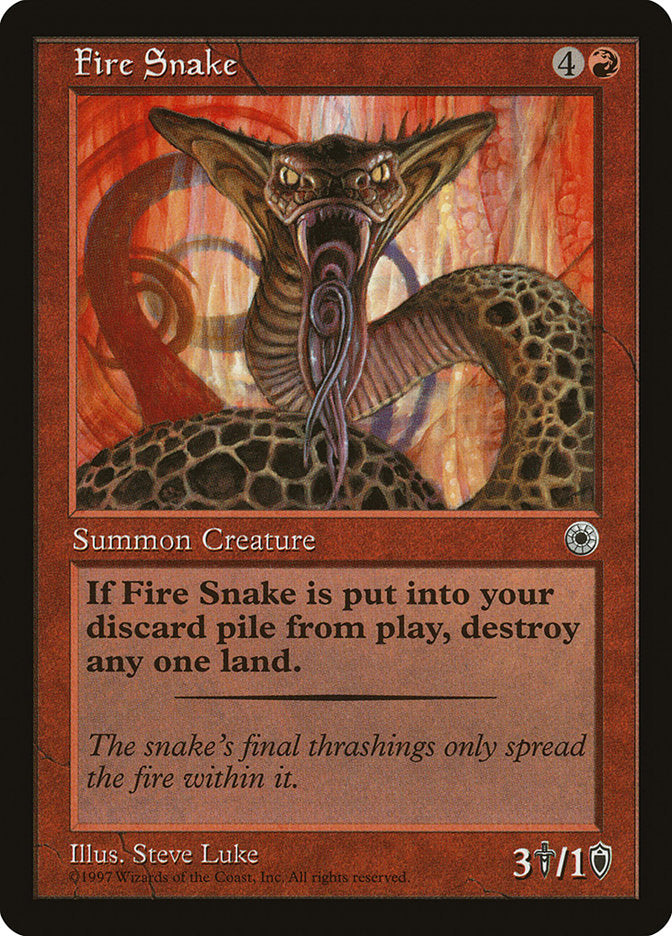 Fire Snake [Portal] - Magic: The Gathering - Card Brawlers | Quebec | Canada |