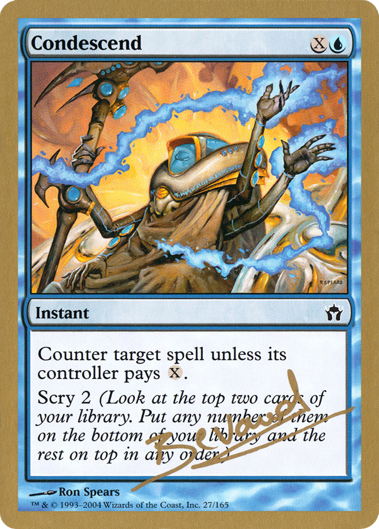 Condescend (Manuel Bevand) [World Championship Decks 2004] - Magic: The Gathering - Card Brawlers | Quebec | Canada |