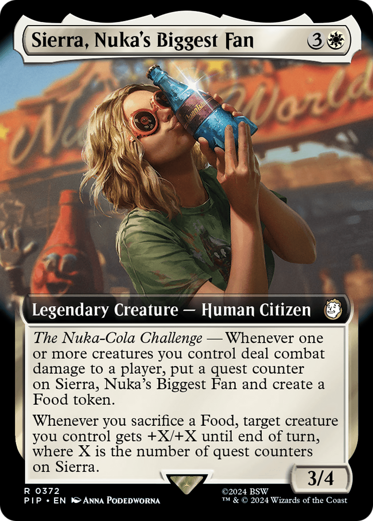 Sierra, Nuka's Biggest Fan (Extended Art) [Fallout] - Magic: The Gathering - Card Brawlers | Quebec | Canada |