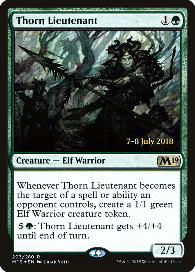 Thorn Lieutenant [Core Set 2019 Prerelease Promos] - Magic: The Gathering - Card Brawlers | Quebec | Canada |