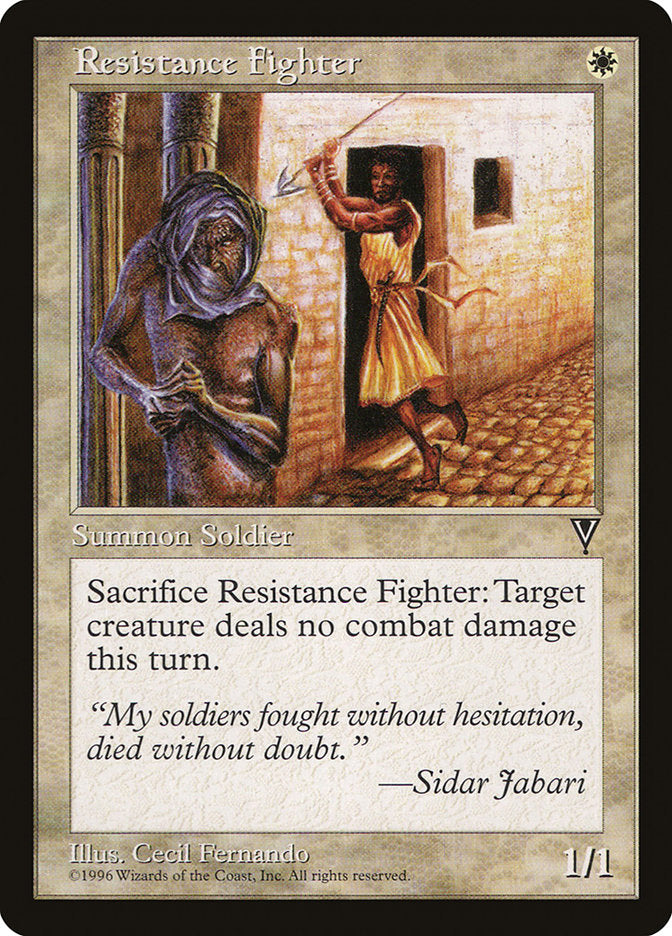 Resistance Fighter [Visions] - Magic: The Gathering - Card Brawlers | Quebec | Canada |