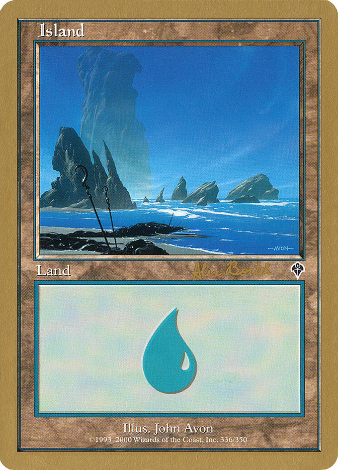 Island (ab336a) (Alex Borteh) [World Championship Decks 2001] - Magic: The Gathering - Card Brawlers | Quebec | Canada |