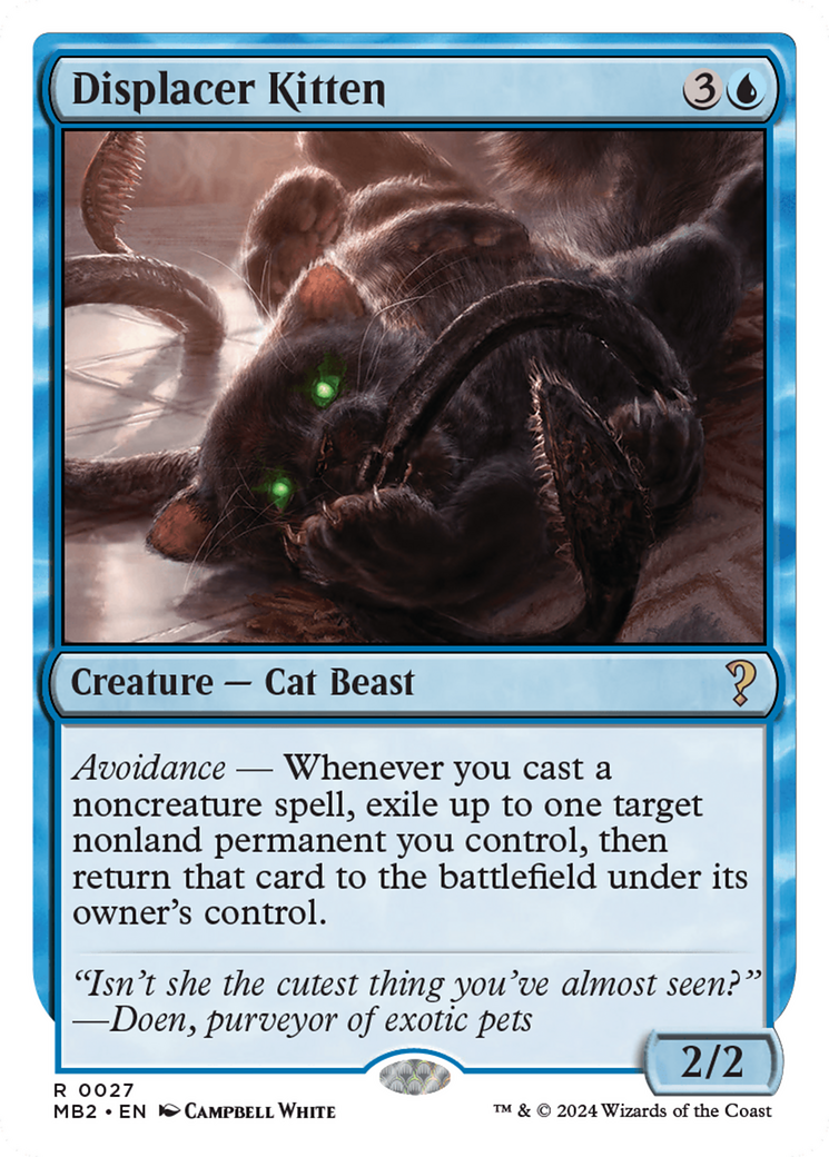 Displacer Kitten (White Border) [Mystery Booster 2] - Magic: The Gathering - Card Brawlers | Quebec | Canada |