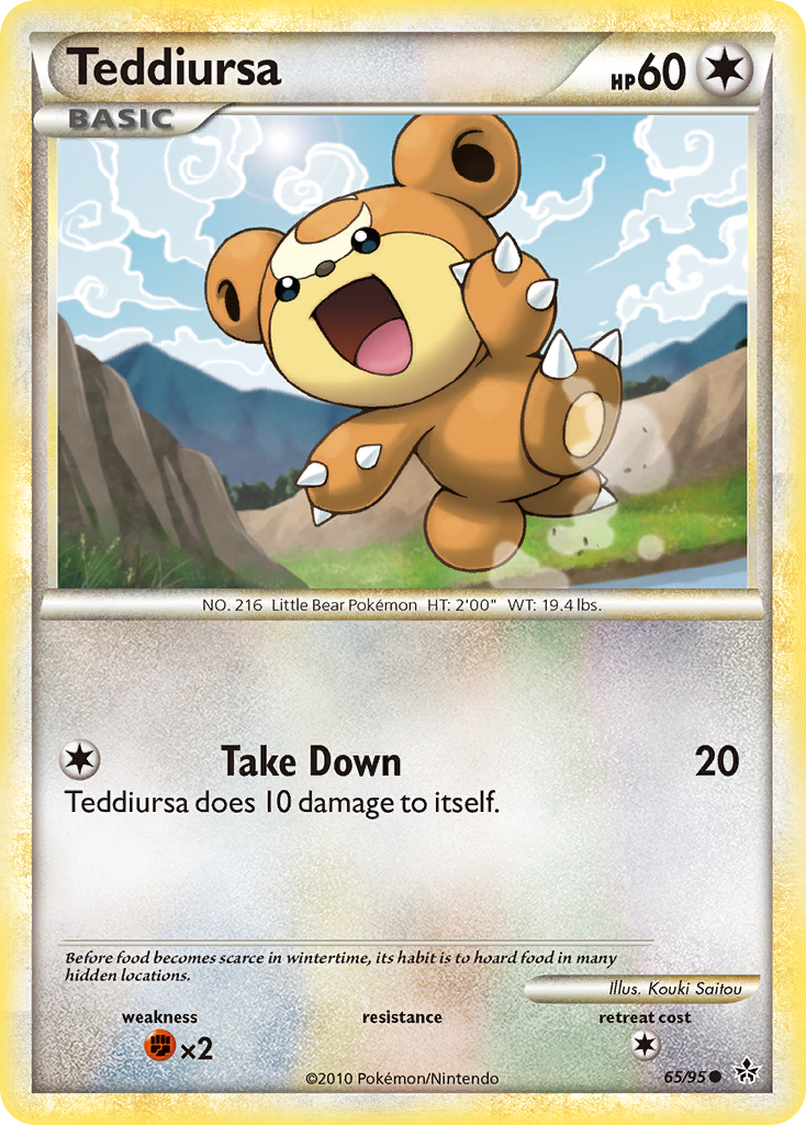 Teddiursa (65/95) [HeartGold & SoulSilver: Unleashed] - Pokémon - Card Brawlers | Quebec | Canada |
