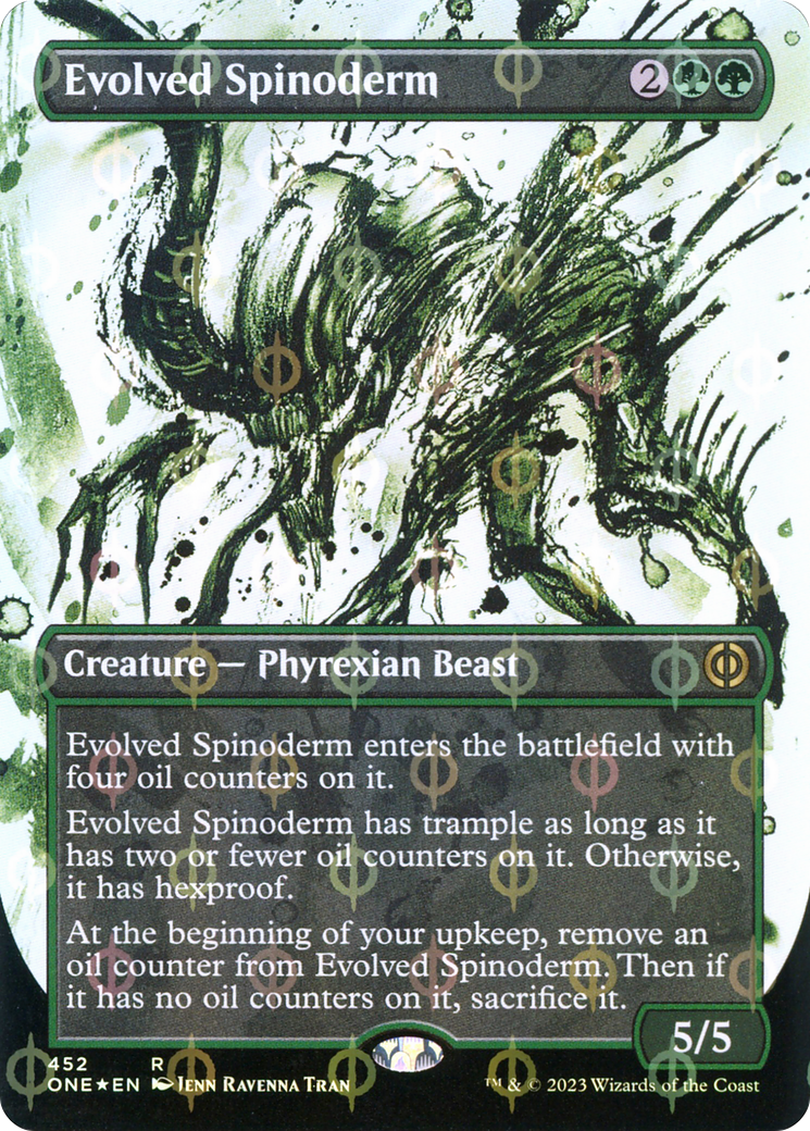 Evolved Spinoderm (Borderless Ichor Step-and-Compleat Foil) [Phyrexia: All Will Be One] - Magic: The Gathering - Card Brawlers | Quebec | Canada |