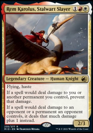 Rem Karolus, Stalwart Slayer (Promo Pack) [Innistrad: Midnight Hunt Promos] - Magic: The Gathering - Card Brawlers | Quebec | Canada |
