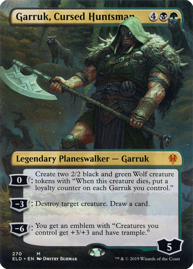 Garruk, Cursed Huntsman (Borderless) [Throne of Eldraine] - Magic: The Gathering - Card Brawlers | Quebec | Canada |