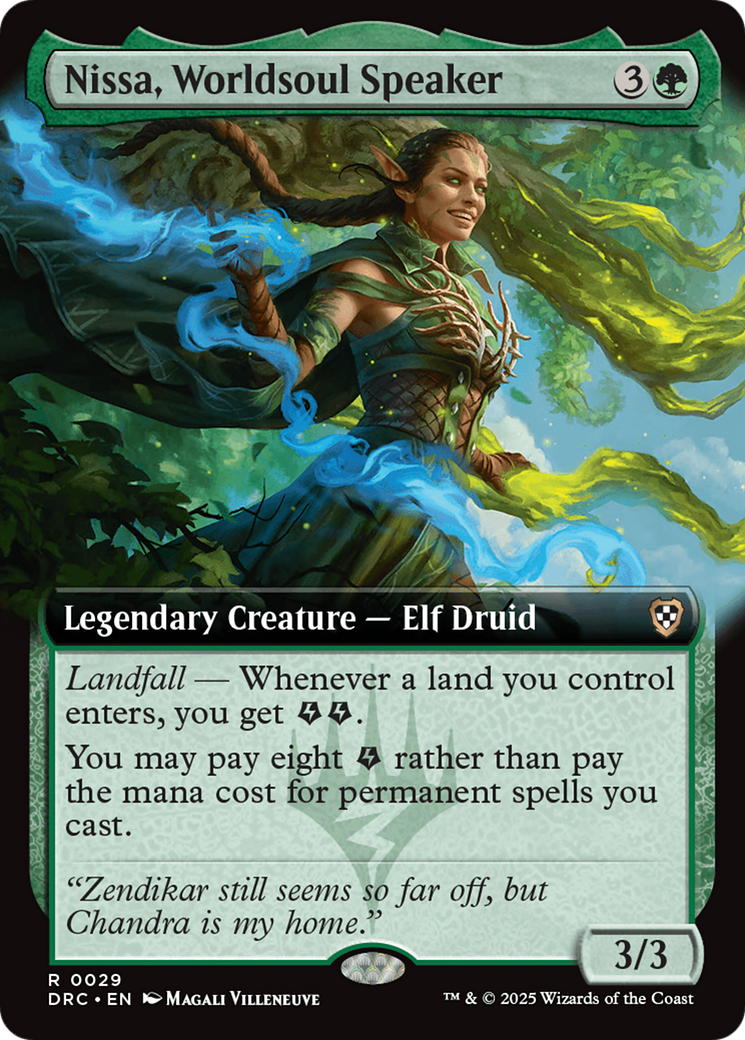 Nissa, Worldsoul Speaker (Extended Art) [Aetherdrift Commander] - Magic: The Gathering - Card Brawlers | Quebec | Canada |