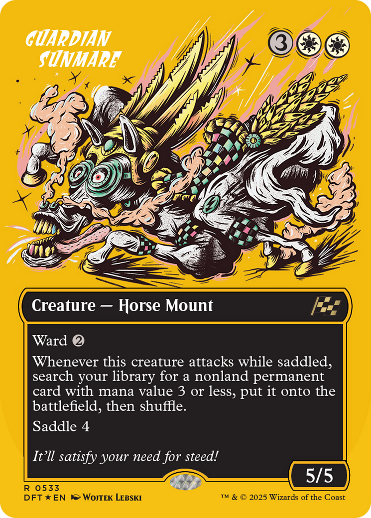 Guardian Sunmare (Borderless) (First-Place Foil) [Aetherdrift] - Magic: The Gathering - Card Brawlers | Quebec | Canada |
