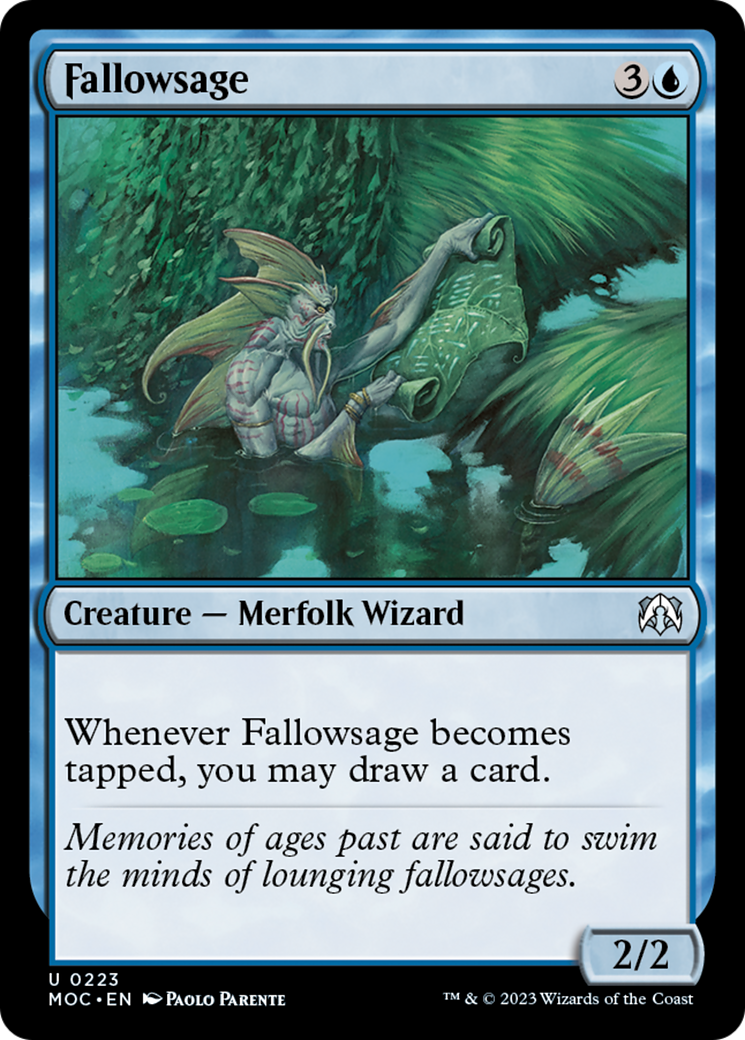 Fallowsage [March of the Machine Commander] - Magic: The Gathering - Card Brawlers | Quebec | Canada |