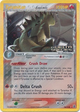Tyranitar (16/113) (Delta Species) (Stamped) [EX: Delta Species] - Pokémon - Card Brawlers | Quebec | Canada |