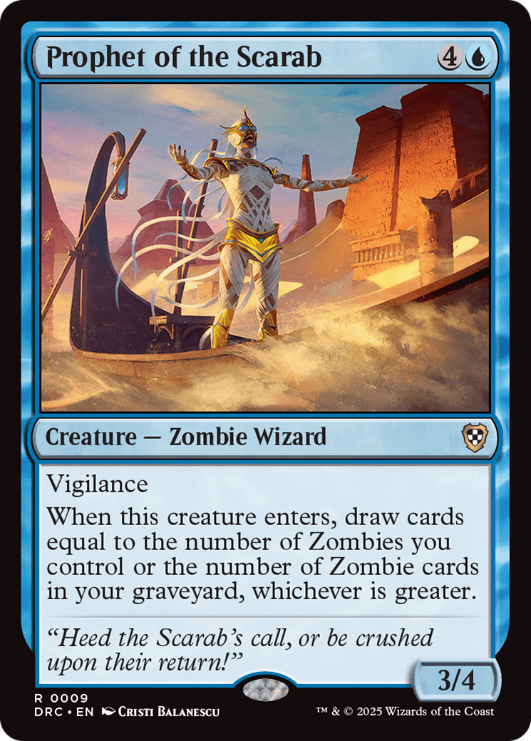 Prophet of the Scarab [Aetherdrift Commander] - Magic: The Gathering - Card Brawlers | Quebec | Canada |