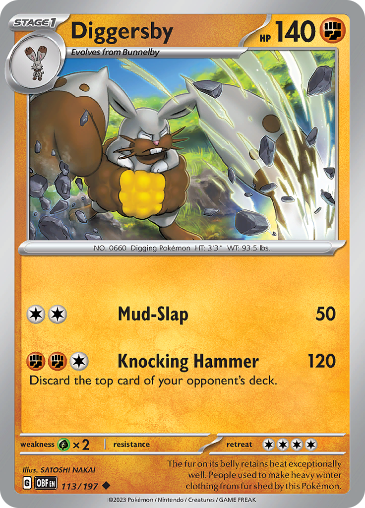 Diggersby (113/197) [Scarlet & Violet: Obsidian Flames] - Pokémon - Card Brawlers | Quebec | Canada |