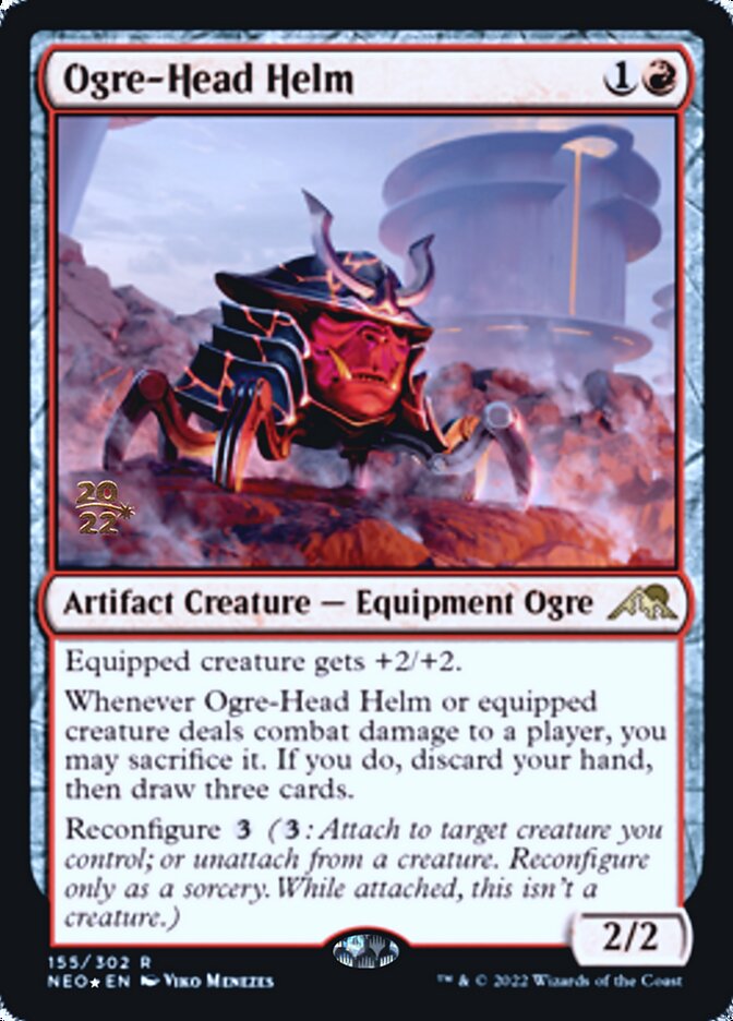 Ogre-Head Helm [Kamigawa: Neon Dynasty Prerelease Promos] - Magic: The Gathering - Card Brawlers | Quebec | Canada |