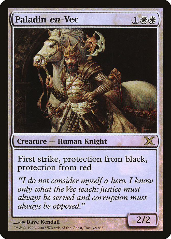 Paladin en-Vec (Premium Foil) [Tenth Edition] - Magic: The Gathering - Card Brawlers | Quebec | Canada |