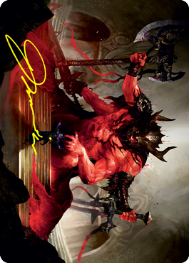 Awaken the Blood Avatar Art Card (Gold-Stamped Signature) [Strixhaven: School of Mages Art Series] - Magic: The Gathering - Card Brawlers | Quebec | Canada |