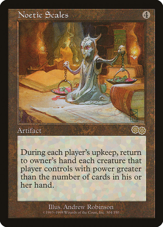Noetic Scales [Urza's Saga] - Magic: The Gathering - Card Brawlers | Quebec | Canada |