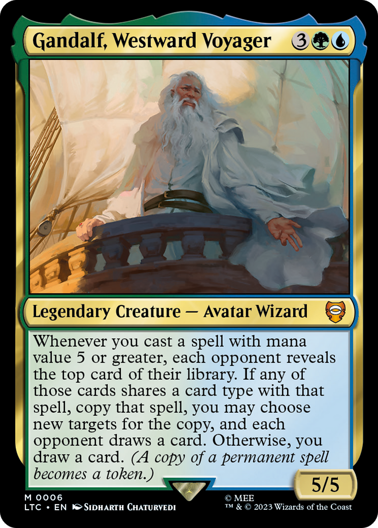 Gandalf, Westward Voyager [The Lord of the Rings: Tales of Middle-Earth Commander] - Magic: The Gathering - Card Brawlers | Quebec | Canada |