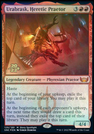 Urabrask, Heretic Praetor [Streets of New Capenna Prerelease Promos] - Magic: The Gathering - Card Brawlers | Quebec | Canada |