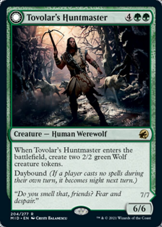 Tovolar's Huntmaster // Tovolar's Packleader [Innistrad: Midnight Hunt] - Magic: The Gathering - Card Brawlers | Quebec | Canada |